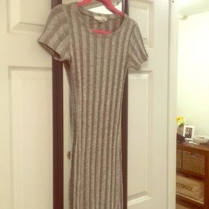 Heather grey body con dress